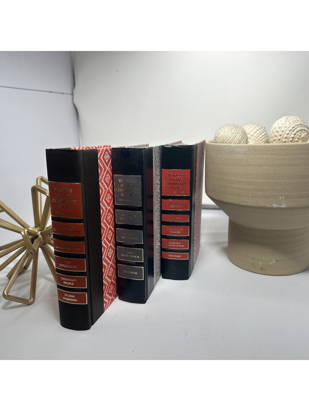 Readers Digest Condensed Books First Edition Decorative Vintage Books